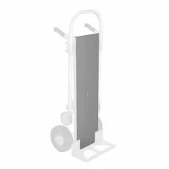 Detachable deck plate accessory for Gemini Sr. Convertible Hand Trucks with Die-Cast Noses. Constructed of aluminum with a 2 5/8 in overall height and 12 3/4 in width, supporting loads up to 1,000 lb. Provides a stable platform for transporting bulky or heavy items in material handling applications.
