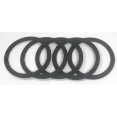 This cup gasket is designed to seal the cup on paint spray guns, preventing leaks during operation. Supplied in a 5-pack, it is compatible with manufacturer model number KB-555. Suitable for use in painting applications where a reliable seal is required.