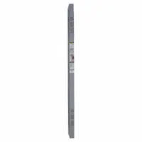Kerf weatherstripping with a TPE insert and vinyl flange. Measures 81 inches in length, 1 inch in width, and 1 inch in height. Designed for installation into a pre-cut kerf slot on door frames to seal gaps against drafts, moisture, and dust