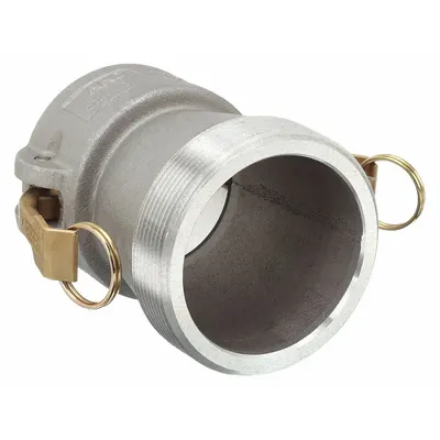 DIXON VALVE & COUPLING Cam and Groove Coupling: 3 in Coupling Size, 4 in Hose Fitting Size, 4 in -8 Thread Size - Type B Aluminum Cam & Groove Fittings