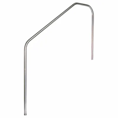 SPECTRUM Stair Rail: 18 in Setback, Dia 1.5 in, 0.12 in Thick, Fixed Legs, 66 in Ht - Pool Stair Rails