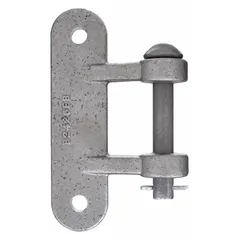 This hinge butt is an exterior vehicle accessory used for door or panel hinge applications on trucks, trailers, and heavy equipment. It provides a pivot point for access panels, supporting secure opening and closing. Dimensions: 2 in length, 5 13/32 in width, Silver finish.