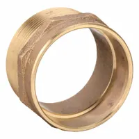This bronze adapter connects 2 in CTS copper tube to 2 in male NPT threaded pipe. Designed for drain, waste and vent systems, it features a cup end for soldering and a threaded male end. Bronze construction resists corrosion in plumbing applications