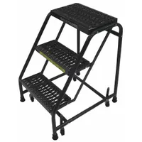 BALLYMORE Step Stool: 2.4 ft Overall Ht, 450 lb Load Cap, 3 Steps, Steel, 2.4 ft Standing Ht (MPN 318G)