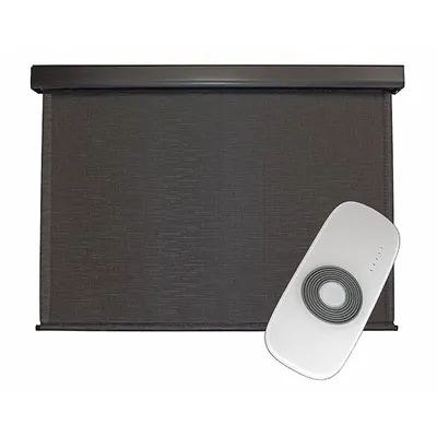 KEYSTONE FABRICS Exterior Sun Shade: Kona, 72 in Valence Wd, Motor with Remote Control - Elite Plus Series