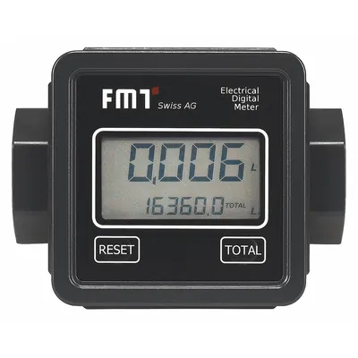 BLUE DEF Inline Digital Flow Meter: In-Line Digital Flow Meter, Turbine, 1 in Insertion - Inline Turbine Totalizers for DEF