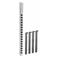 Keyway Broach: 7/16 in Keyway Wd, 13 7/8 in Broach Lg, 3/4 in Min. Lg Of Cut, 6 in Max. Lg Of Cut (MPN 10428)