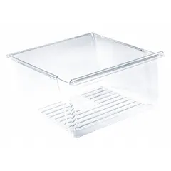 OEM replacement crisper pan for refrigerators and freezers. Designed to store produce and help maintain humidity levels for freshness. Compatible with select Whirlpool models.