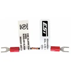 End-of-line resistor for fire alarm system circuit termination and supervision. Compatible with Edwards Signaling equipment, including model E FSC502. Pack of two resistors.