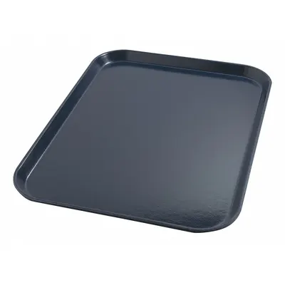 CARLISLE DINEX Dark Blue Single-Compartment Meal Tray, 15 x 20 in, NSF Certified - Meal Trays for Healthcare Facilities