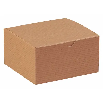 PARTNERS BRAND Gift Box, 5x5x3", Kraft, PK100 - Gift Boxes
