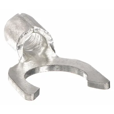 OEM Fork Terminals: Bare, 1/4 in Stud Size, 16 AWG – 14 AWG Wire Range, Locking Fork - Non-Insulated Fork Terminals