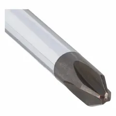 This general purpose Phillips screwdriver features a #2 tip and a long-length steel shaft for extended reach. The cushion grip handle reduces hand fatigue during repetitive fastening tasks. It is not ESD safe and not tether capable, suitable for electrical, maintenance, and assembly applications.