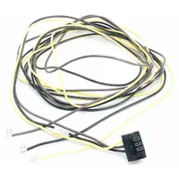 Wire harness for motor power connection in HVAC equipment. Right-angle design with 12 1/2 ft cable length. Used to replace damaged wiring in commercial and industrial heating, ventilation, and air conditioning systems