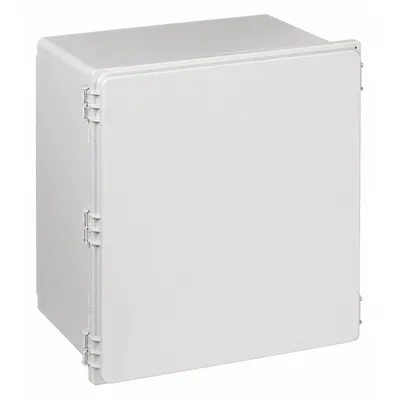 HOFFMAN Enclosure: Polyester, 18 in x 16 in x 10 in, NEMA 12/13/4/4X, Solid Cover - Nonmetallic Enclosures