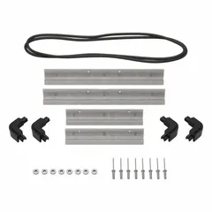 This panel mounting bezel kit is designed for use with the PELICAN IM2100 protective case. It enables secure installation of the case into a panel or enclosure, suitable for fixed mounting in industrial or field applications. The bezel measures 4 in by 10 1/2 in.