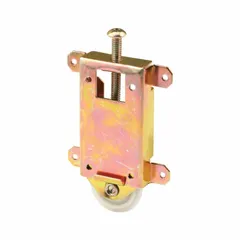 This hanging door roller from PRIME-LINE is designed for sliding doors in commercial or industrial settings. It measures 1 11/16 inches in width and supports doors weighing up to 60 lb. The roller fits standard track systems for smooth operation.
