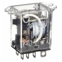 OMRON Flange Mount Relay: Surface (Top Flange) Mounted, 10 A Current Rating, 120V AC, DPDT (MPN LY2F-AC110/120)