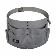 General-purpose canvas tool apron with a 46-inch waist and six unpadded pockets. Designed for carrying hand tools and accessories during construction, electrical, and maintenance tasks.