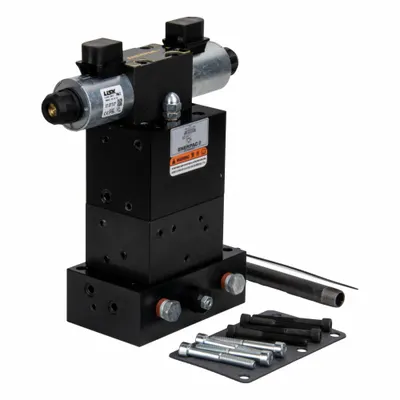 ENERPAC Control Valve: 4.5 gpm Max Flow Rate, Three Positions, Four-Way Ways, 24V DC - Solenoid-Operated Directional Control Valves with Manifold