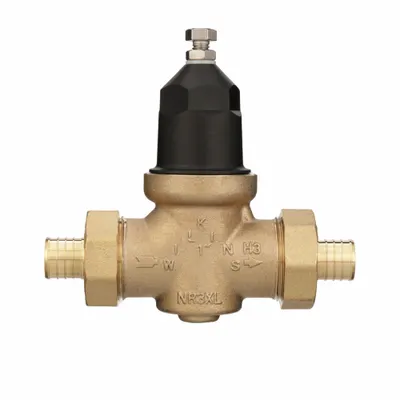 WILKINS Water Pressure Reducing Valve: 1 in Pipe Size, Cast Bronze, 15 psi to 75 psi - Standard Capacity Water Pressure Regulators