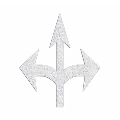 RAE Preformed Thermoplastic Pavement Marking Combo Arrow (Straight - Pavement Pre-Determined Messages