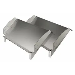 This steel, silver blade edge and kit accessory is designed for hopper spreaders. It helps contain material spillage during salt or sand spreading operations. Compatible with models 60JC46 and 11910.