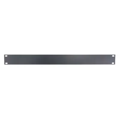 VIDEO MOUNT PRODUCTS Blank Panel: 1 Rack Units, 19 in Overall Wd, 1 3/4 in Overall Ht, Black - Blank Filler Panels