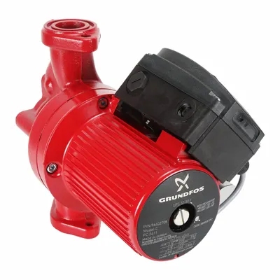 Grundfos Circulating Pump: 3/8 hp HP, 115V AC, Cast Iron, 3, 26 ft Max. Head, 11 in Face to Face - General-Purpose Inline Circulator Pumps