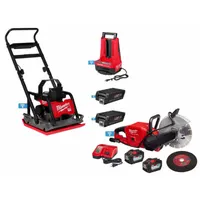 MILWAUKEE Tool Combination Kit: 2 Tools, Concrete Saw/Plate Compactor, 18 V DC_72 V DC Volt, M18™ (MPN MXF220-2HD, 2786-22HD)