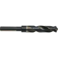 CLE-LINE Reduced Shank Drill Bit: 14.5 mm, 118° Split Point, Black & Gold HSS, 3-Flats Shank (MPN C21173)