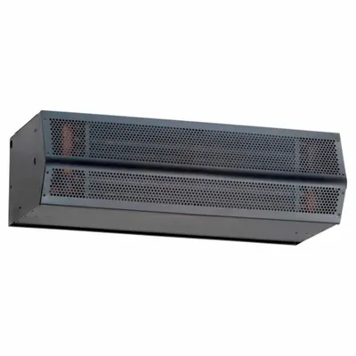MARS Air Curtain: Std Profile, For 6 ft Opening, 2,080 cfm, 460V AC, 3 Ph, Black - Heated Air Curtains