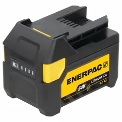 The ENERPAC EBH544K is a battery designed for use with portable hydraulic tools and pumps. It supplies DC power to hydraulic units, enabling operation in locations without mains electricity. This battery is intended as a replacement for compatible ENERPAC hydraulic power units.