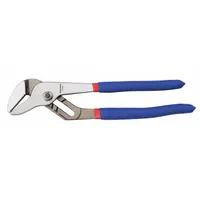 Tongue and Groove Plier: Flat, Groove Joint, 1 1/4 in Max Jaw Opening, 10 1/4 in Overall Lg