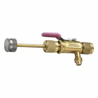 YELLOW JACKET Valve Core Remover: 10 in Lg, Brass, 5/16 in Female SAE Right-Hand, A2L Compatible (MPN 18992)
