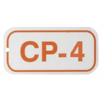 Polystyrene lockout tag with English text and no header. Used in lockout/tagout procedures to indicate equipment under maintenance and prevent accidental operation