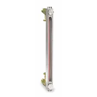 Closed high-pressure oil level gauge with 28 1/2 in sight height and 1/2" NPTF male connection. Buna N seal material. No thermometer included. Suitable for monitoring oil levels in hydraulic reservoirs, gearboxes, and compressors