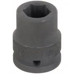 This 3/4" drive impact socket features a 17 mm metric, 6-point standard configuration and an overall length of 2 inches. Designed for use with impact tools, it is suited for heavy-duty fastening and loosening tasks on 17 mm metric fasteners in automotive, construction, and industrial maintenance applications.