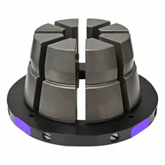 Purple-colored crimping die with a maximum crimping capacity of 34 mm. Designed for use with compatible crimping tools to form secure connections on hose assemblies in hydraulic and pneumatic systems.