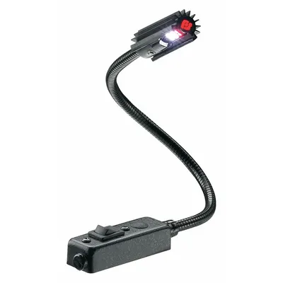 FEDERAL SIGNAL Task Light: LED, Wire Leads, Gooseneck, 18 in Arm Reach, 398 lm Max Brightness - Gooseneck Task Lights