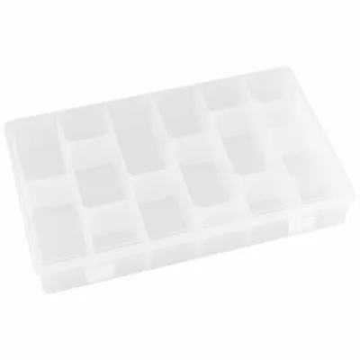 FLAMBEAU T600 Small Parts Compartmented Box with Adjustable Dividers - Small Parts Compartmented Boxes with Adjustable Dividers