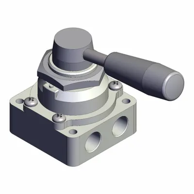 SMC Hand Valve: VH Series, Lever Actuator, 1/4 in NPT - VH Series Manual Air Control Valves