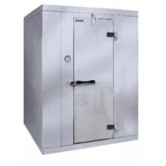 Remote compressor walk-in freezer with 476 cu ft capacity, 102 1/4 in height, and includes a floor. Uses R-448a refrigerant. Suitable for commercial cold storage applications requiring consistent frozen temperatures.