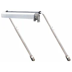 This electric side mount is designed for dump truck tarp systems, providing powered coverage for loads. It features a 600 W high-speed motor and includes a wind deflector to assist in tarp deployment during transport. Suitable for side-mount installations on dump trucks.