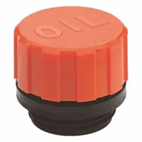 ELESA Hydraulic Breather: 40 micron Filter, 3/8", NPT, Marked "OIL" Design, Orange Splash Guard (MPN 956662)