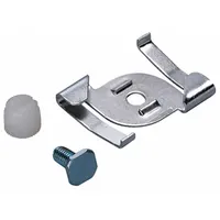 Grid-ceiling mounting clip for 15/16 in flush tile ceilings and inverted T ceilings. Silver finish, 15/16 in length. Provides a secure attachment point for lighting fixtures in suspended ceiling systems