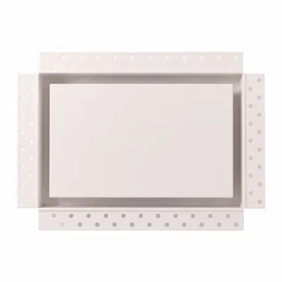 FITTES Wall/Ceiling Register: Ceiling/Wall, 6 in H, 10 in W, Decorative, Powder Coated - Sidewall/Ceiling Registers