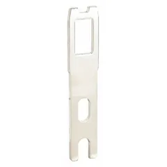Straight actuating key from the XCSPA series, designed for mechanical actuation of compatible safety-interlock switches. Used in industrial safety systems to enable machine guard locking and operator safety in manufacturing and processing environments.