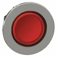 SCHNEIDER ELECTRIC Push Button Head: 30 mm Panel Size, Illuminated, Metallic, Red (MPN ZB4FA48)