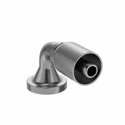 PARKER 11977-12-8 90° Elbow Crimp Hydraulic Hose Fitting - Crimp Hydraulic Hose Fittings with Flange Connection